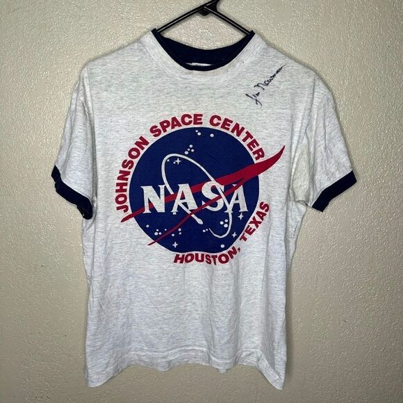 Vintage NASA Signed Single Stitch T Shirt Large - Picture 2 of 9